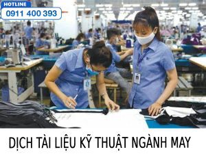 Chi tiết về dịch tài liệu kỹ thuật ngành may