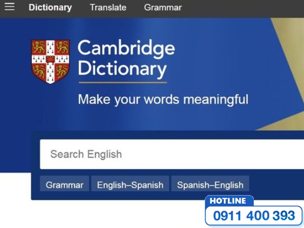 Cambridge Dictionary dịch tiếng Anh chuyên ngành kỹ thuật chuẩn